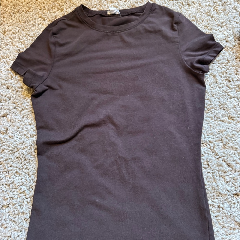 Garage Dark Brown Short Sleeve Tee size XS